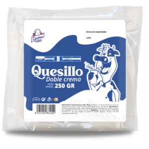 Queso doble crema x 250gr Aprox.
